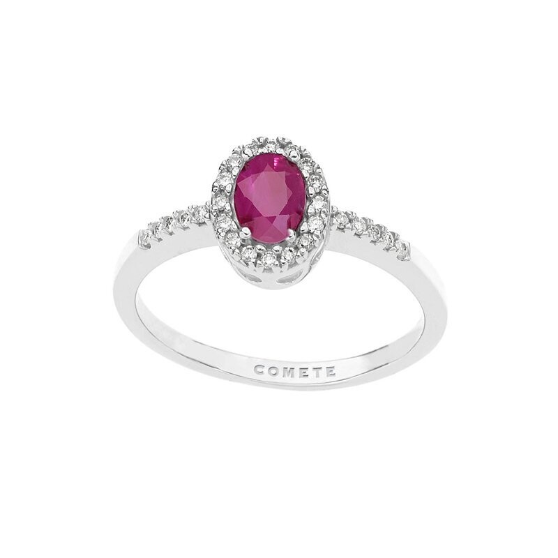 Anello diamanti e rubino - COMETE