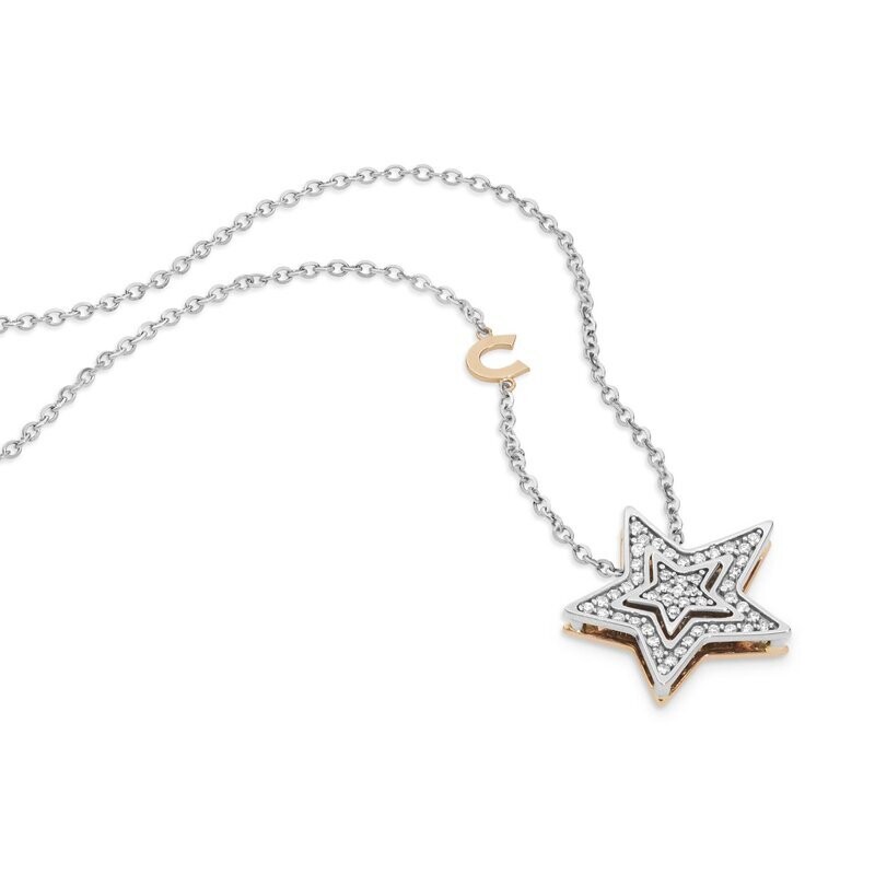 Collana oro bianco  e diamanti - COMETE