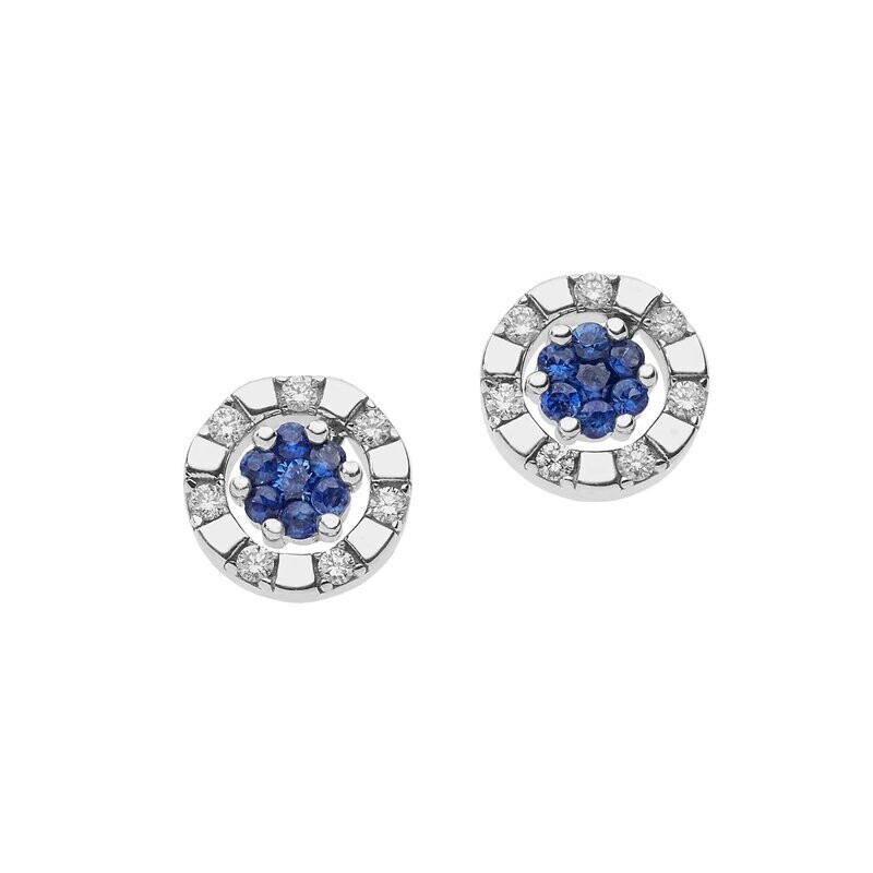 Orecchini diamante e zaffiri - COMETE