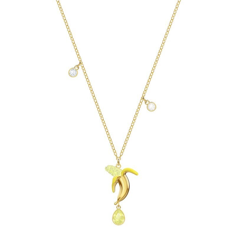 Pendente No Regrets Banana, Multicolore, Placcato color oro - SWAROVSKI Pendente No Regrets Banana, Multicolore, Placcato color oro - SWAROVSKI
