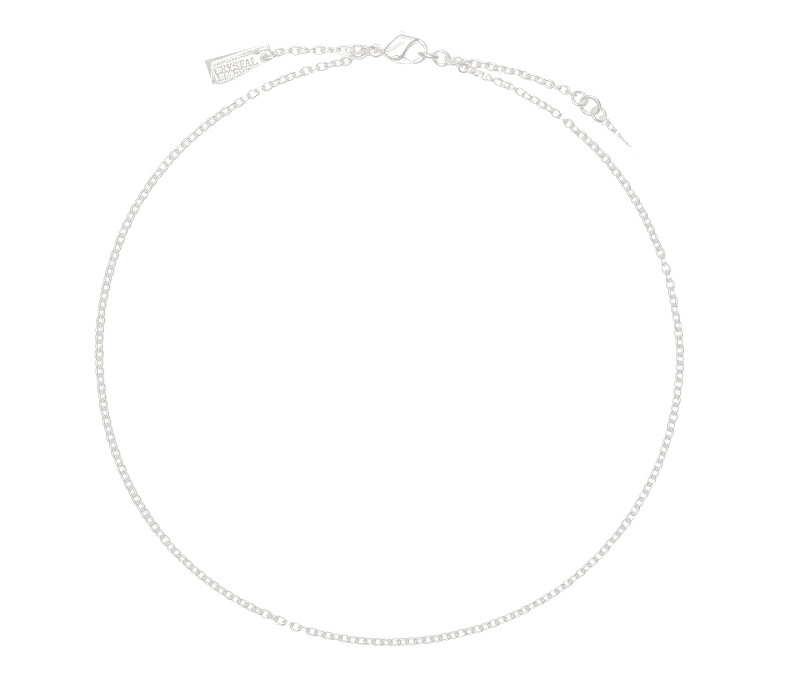 CHARM NECKLACE 48 CM SILVER-PLA FI 99198