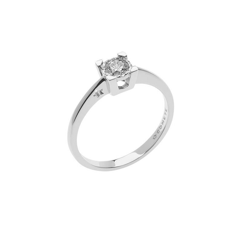 Anello Oro bianco e diamanti, COMETE, collezione Momenti.