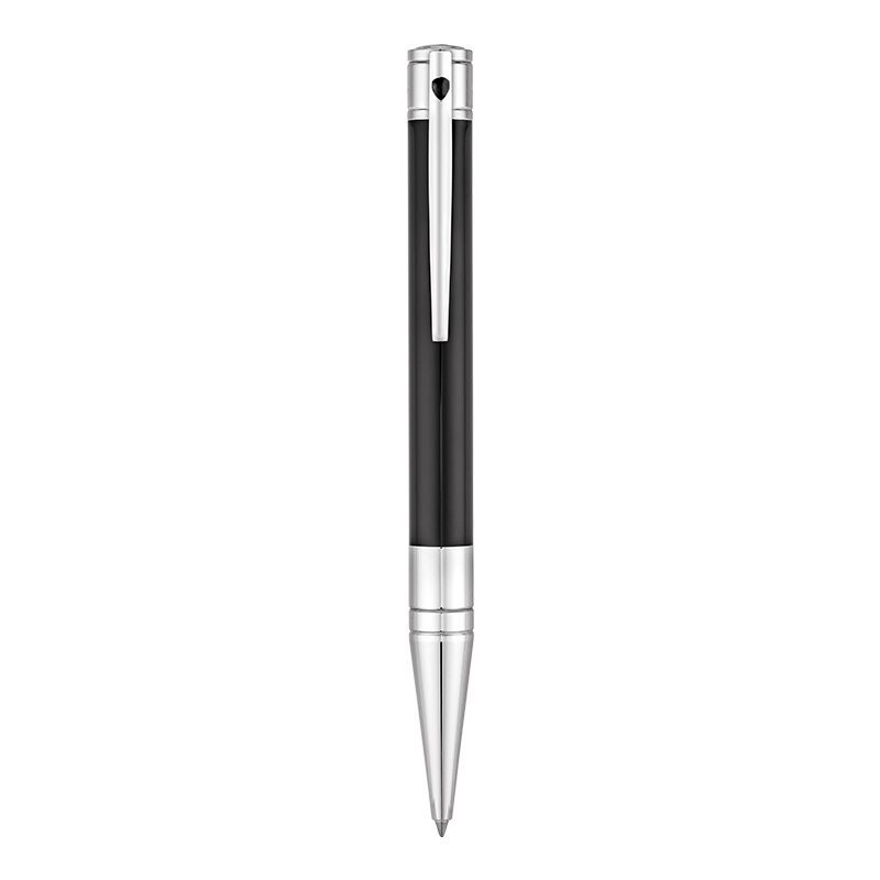 S.T.DUPONT PENNA A SFERA D-INITIAL NERO / CROMO