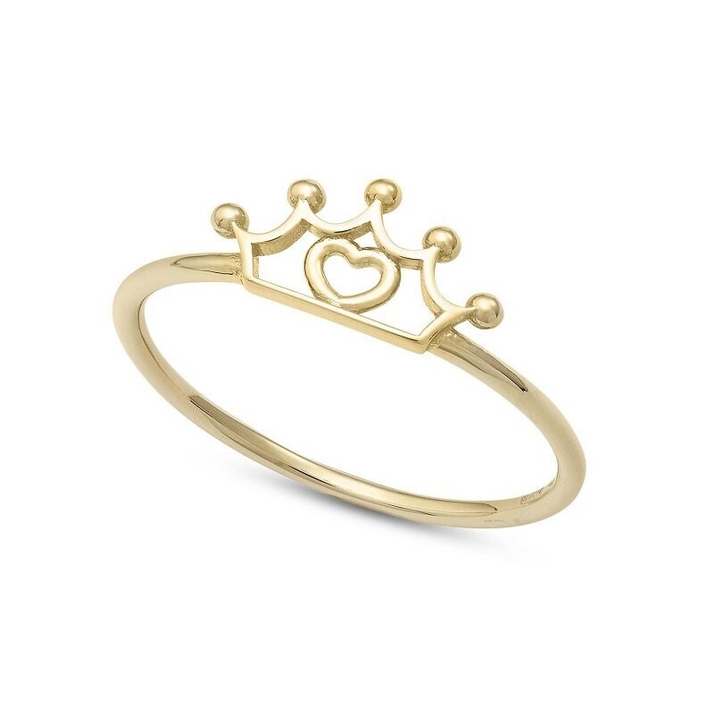 Anello Oro Giallo Corona - AMBROSIA