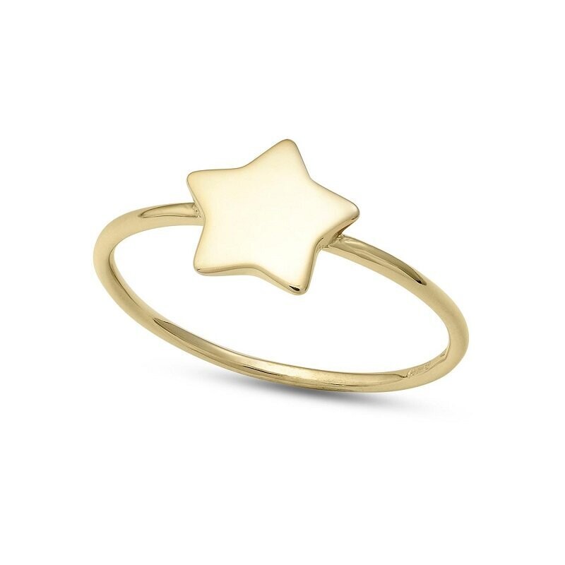 Anello Oro Giallo Stella - AMBROSIA