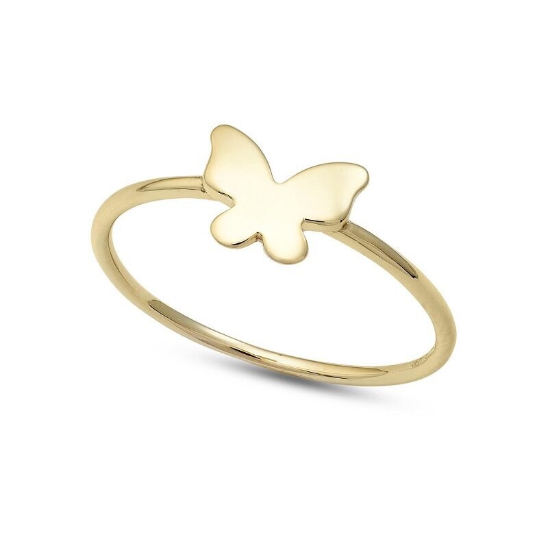 Anello Oro Giallo Farfalla - AMBROSIA