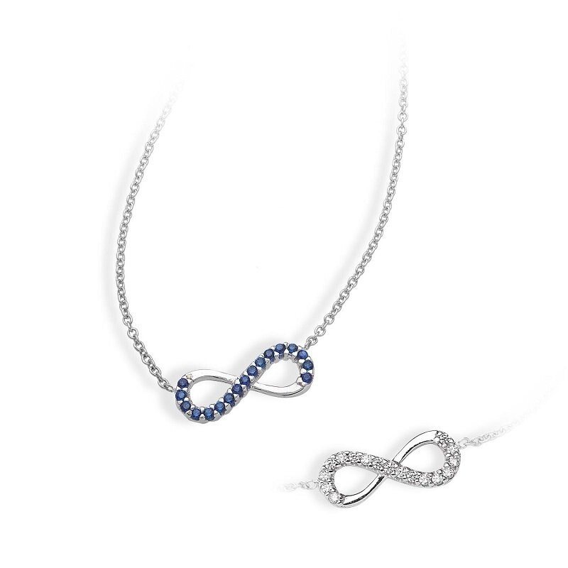 Collana Oro Bianco Infinito - AMBROSIA