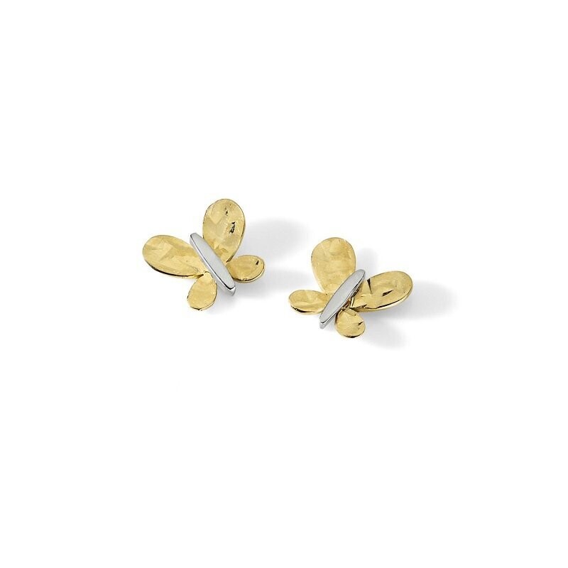 Orecchini Oro Giallo Farfalle - AMBROSIA