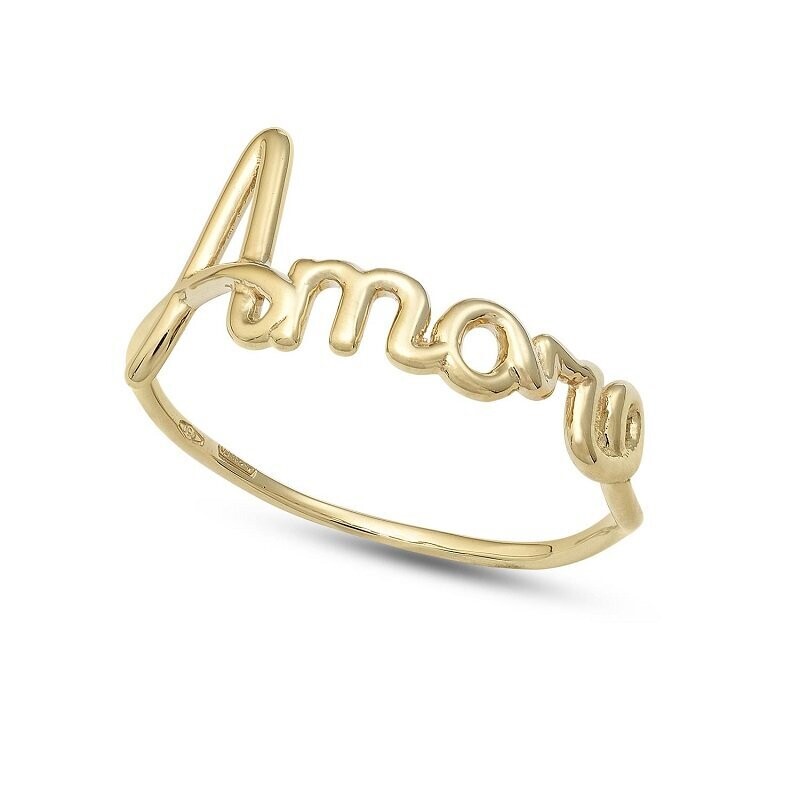 Anello Oro Giallo Amore - AMBROSIA