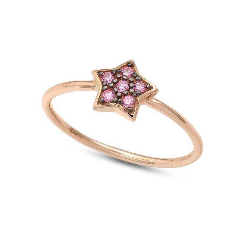 Anello Oro Rosa Stella - AMBROSIA