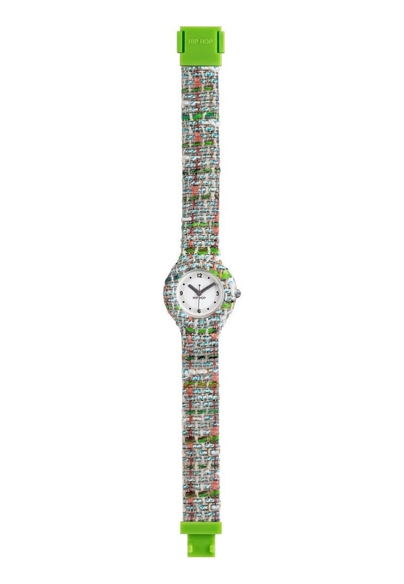Orologio HIP HOP donna TWEED, cinturino in silicone e tessuto, SOLO TEMPO
