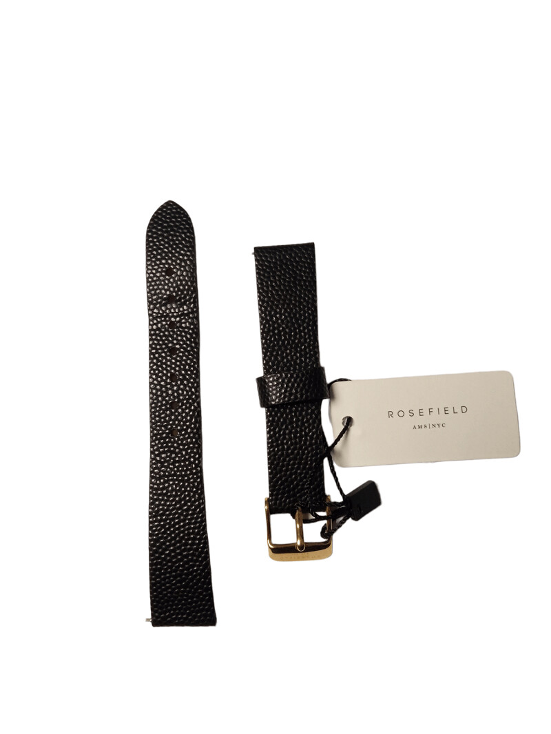 Cinturino Pelle Nera 16mm - ROSEFIELD