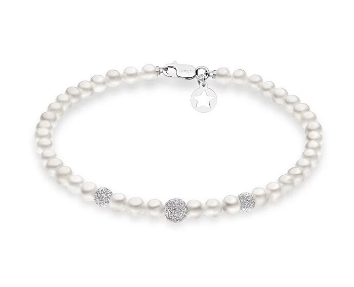Bracciale di Perle e sfere Diamantate - COMETE