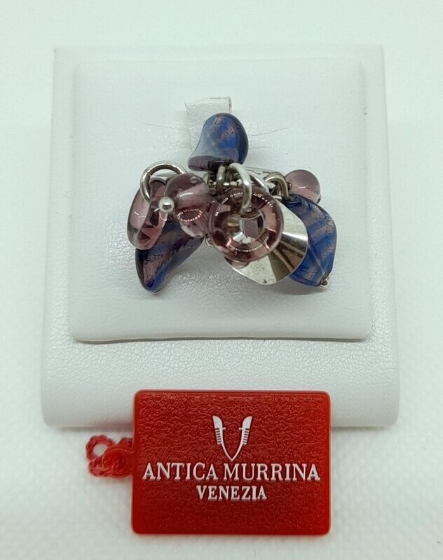 ANTICA MURRINA - ANELLO REGOLABILE CON PENDENTI