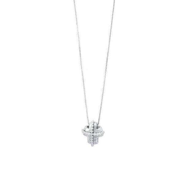 Collana Oro Bianco Diamanti - RECARLO