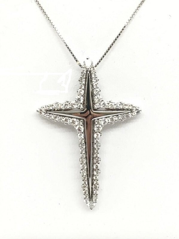 Collana Croce Con Brillanti - DONNA ORO