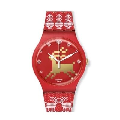 Orologio Red Knit - Limited Edition- Speciale Natale 2013 - SWATCH