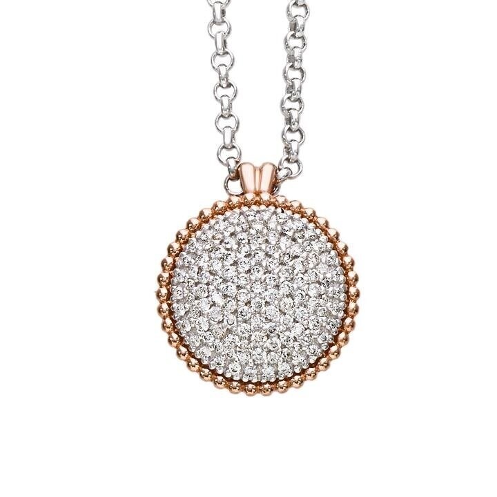 Collana in oro 18kt con pavé di diamanti - ARTLINEA