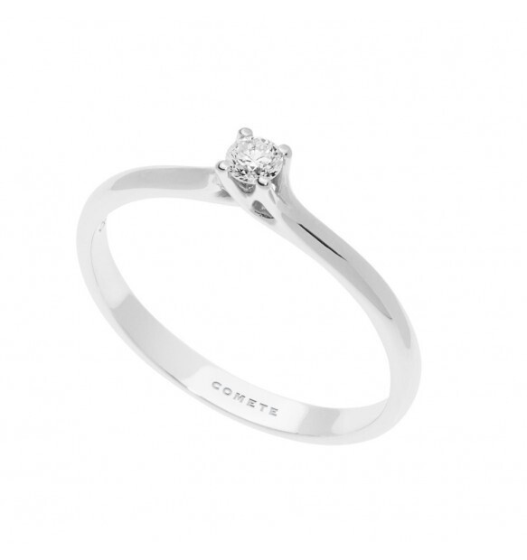 Anello Solitario con Diamante - COMETE Anello Solitario con Diamante - COMETE