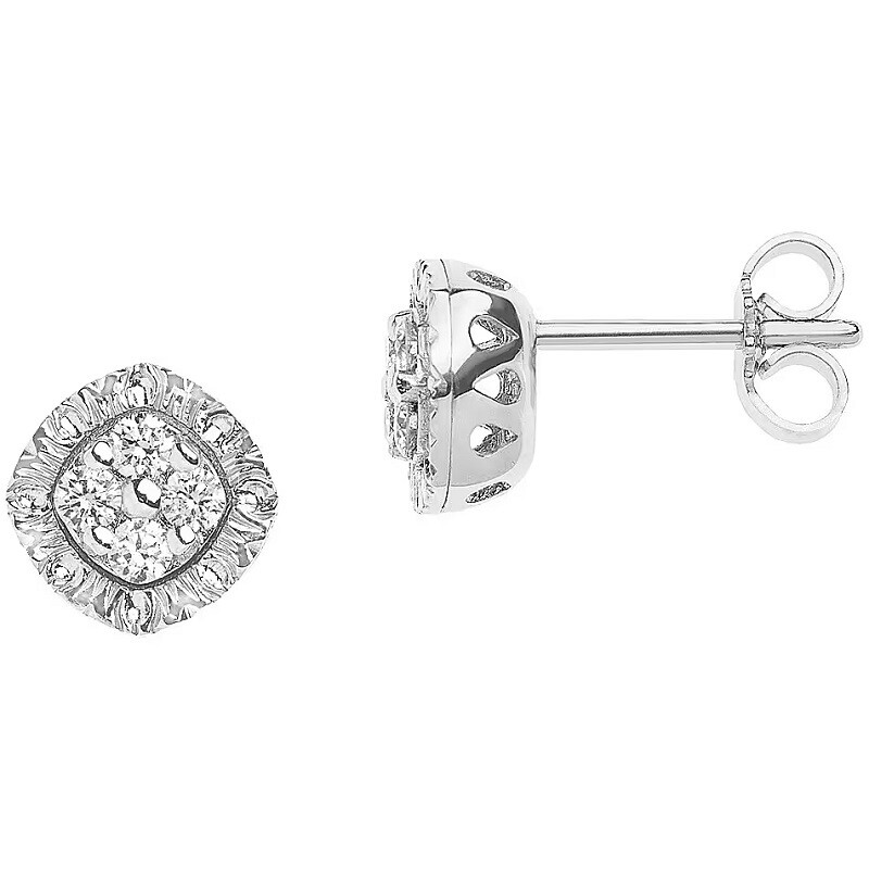 Orecchini Oro Bianco e Diamanti -COMETE