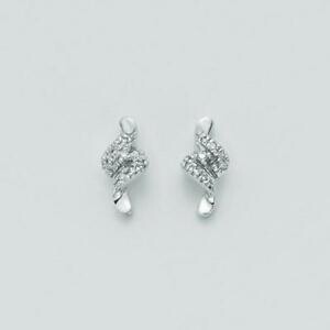 Orecchini in Oro Bianco e Diamanti - MILUNA