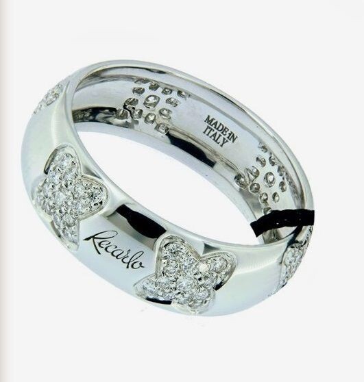 Anello in Oro Bianco e Diamanti - RECARLO Anello in Oro Bianco e Diamanti - RECARLO