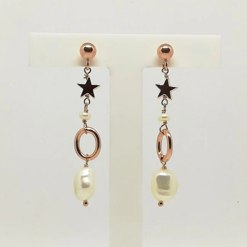 Orecchini in Argento e Perla - KIKILIA