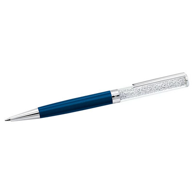 Penna a sfera Crystalline Blu, Laccato blu, cromato - SWAROVSKI