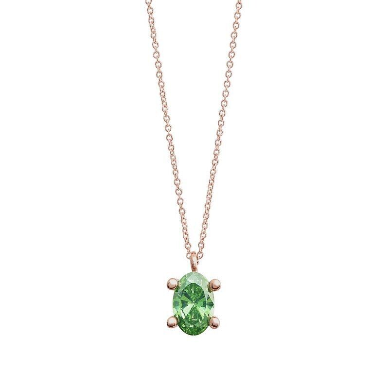 COLLANA IN ORO ROSA E ZIRCONE - AMBROSIA