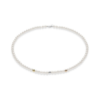 Collana di Perle con Inserti in Oro - COMETE Collana di Perle con Inserti in Oro - COMETE