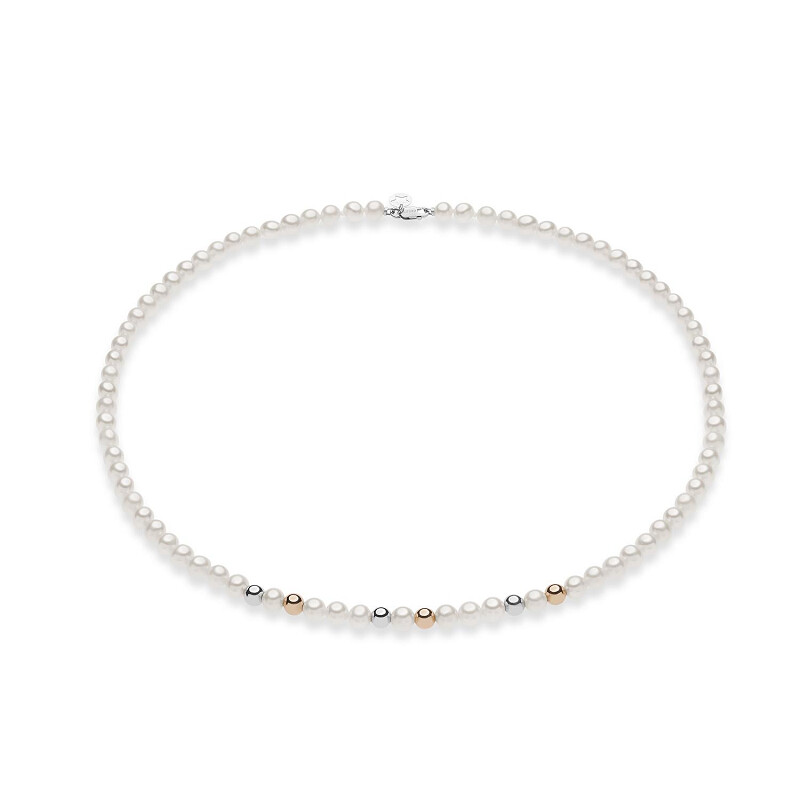 Collana di Perle con Inserti in Oro - COMETE