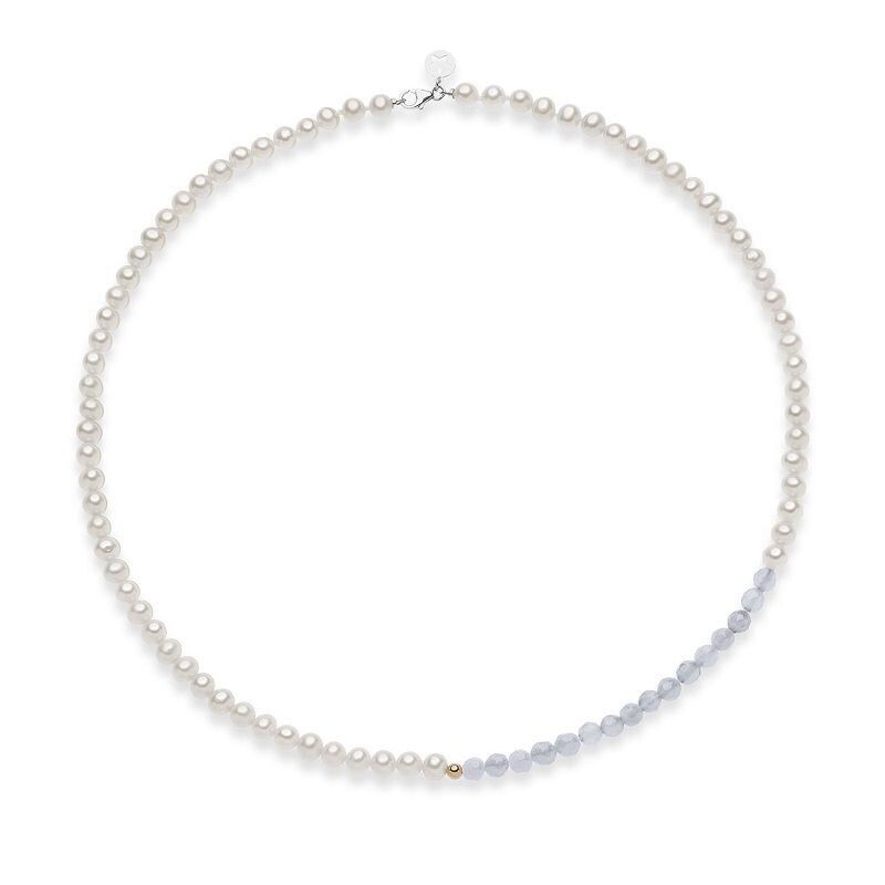 GIROCOLLO DI PERLE CON INSERTI - COMETE