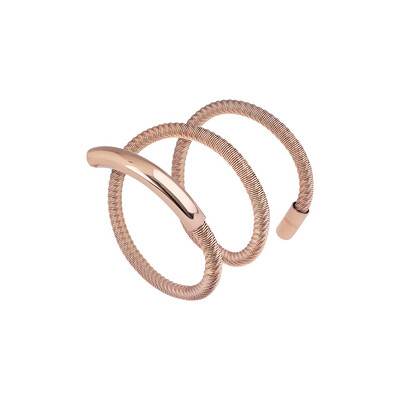 BRACCIALE NEW SNAKE STEEL - BRACCIALE AVVOLGENTE IN ACCIAIO IP ROSE 50 CM - BREIL BRACCIALE NEW SNAKE STEEL - BRACCIALE AVVOLGENTE IN ACCIAIO IP ROSE 50 CM - BREIL