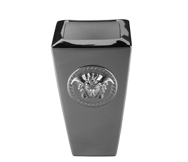 Vaso Versace Medusa Platin 24 cm - ROSENTHAL VERSACE