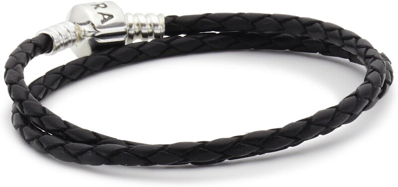 Bracciale Unisex Pelle Argento - PANDORA Bracciale Unisex Pelle Argento - PANDORA