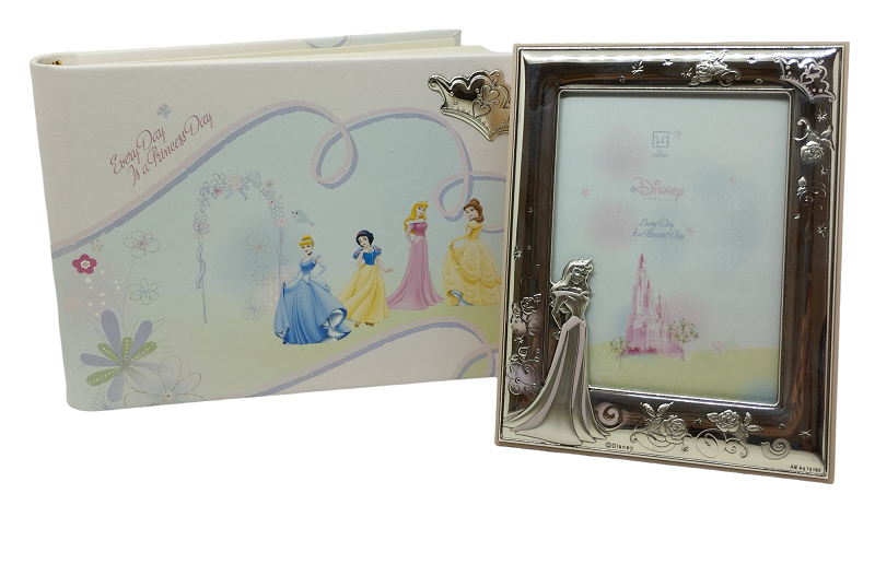 Cornice in argento con Album , serie Disney Le Principesse "AURORA" - ITS