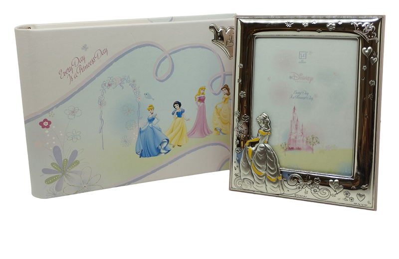 Cornice in argento con Album , serie Disney Le Principesse "BELLE" - ITS
