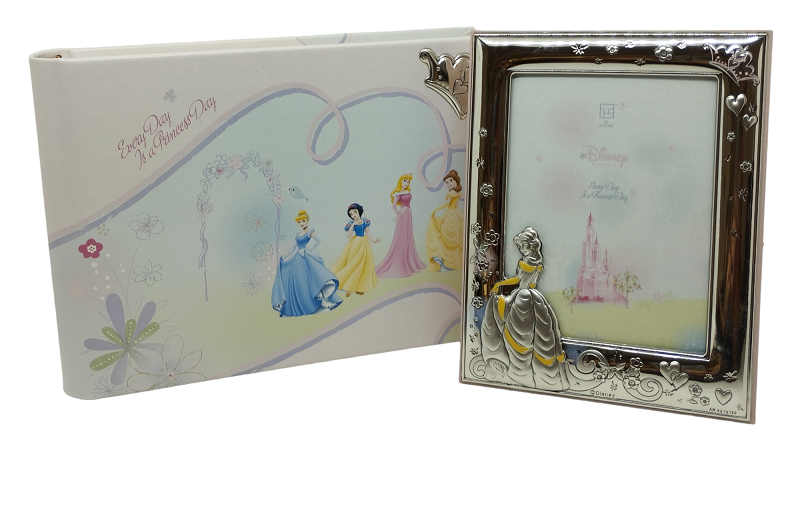 Cornice in argento  con Album , serie Disney Le Principesse "BELLE" - ITS