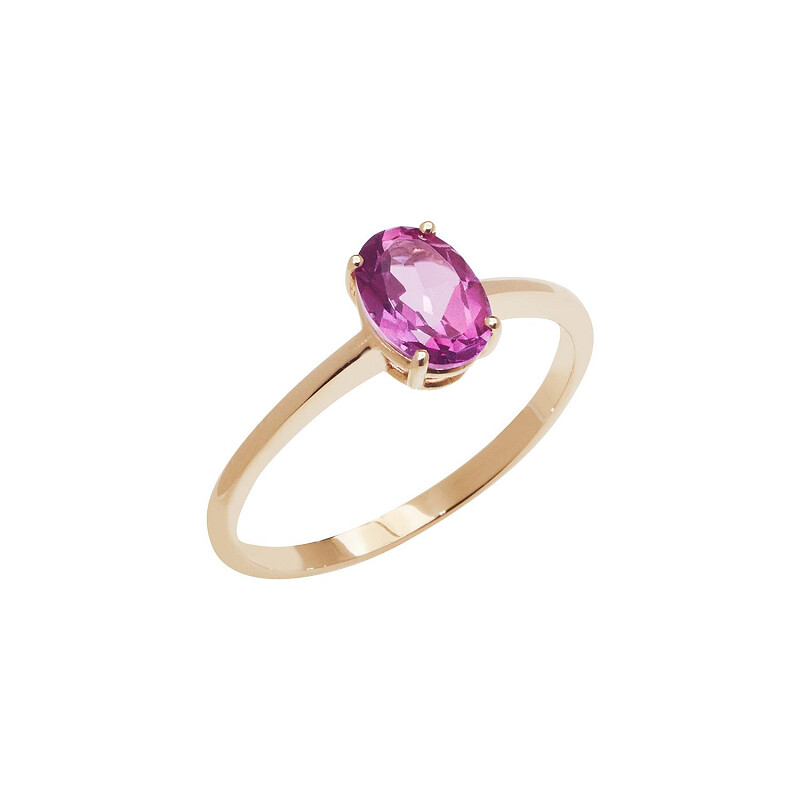 Anello in Oro Rosa e Topazio - COMETE