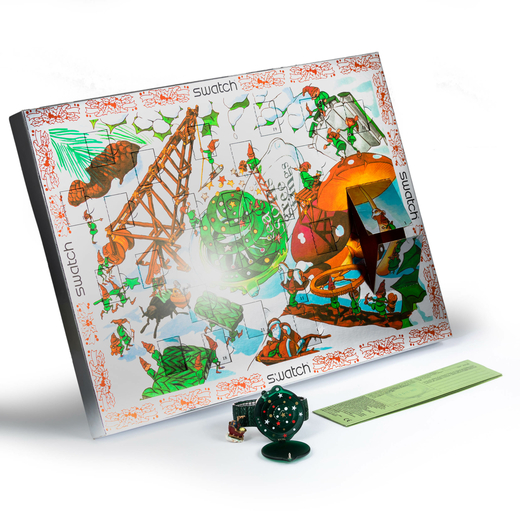 Calendario dell’avvento Orologio Limited Edition The Club Natale 1997 - SWATCH