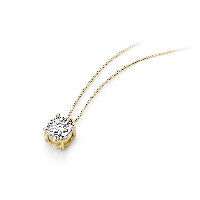 Girocollo in Oro giallo 750‰, zircone bianco - AMBROSIA