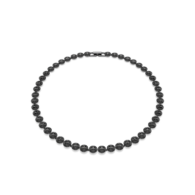 Collana Una Angelic, Taglio Round, Nera, Placcato rutenio - SWAROVSKI Collana Una Angelic, Taglio Round, Nera, Placcato rutenio - SWAROVSKI