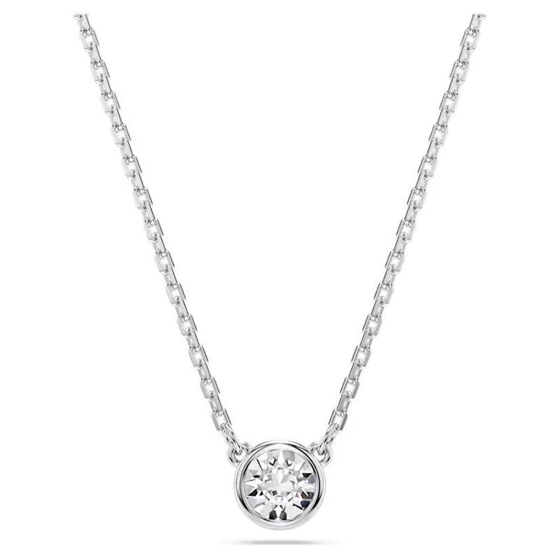 Pendente Imber Taglio Round, Bianco, Placcato rodio - SWAROVSKI