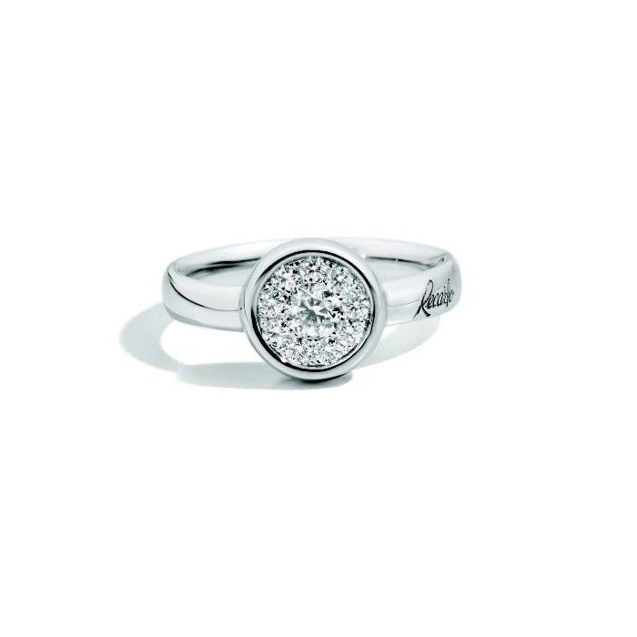 ANELLO MARILYN ORO BIANCO E DIAMANTI - RECARLO