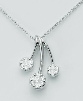Collana Oro Bianco e Diamanti - MILUNA