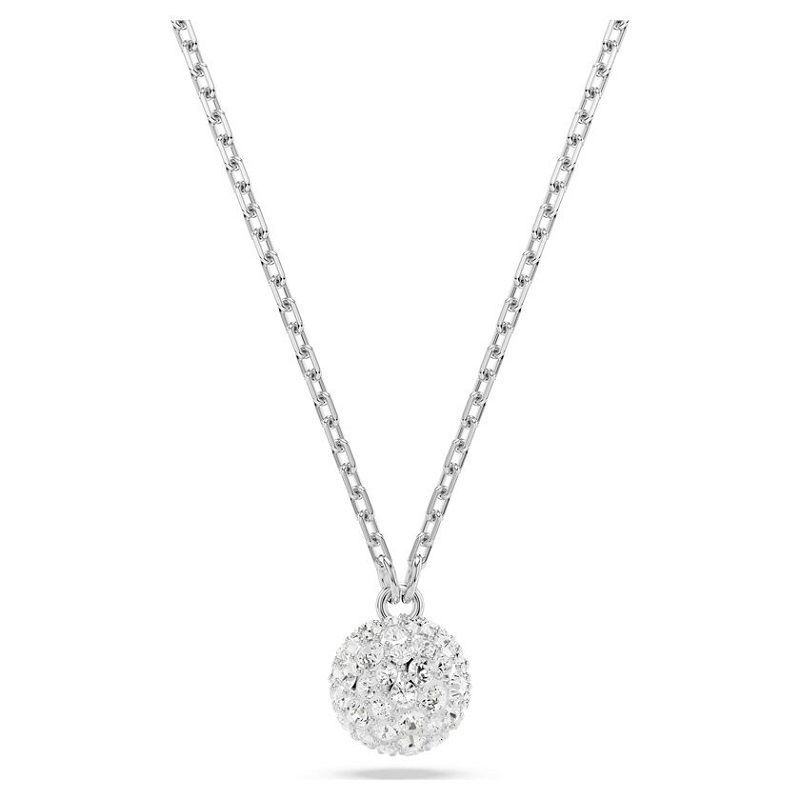 Ciondolo Dextera Taglio rotondo, Sfera, Bianco, Placcato rodio - SWAROVSKI