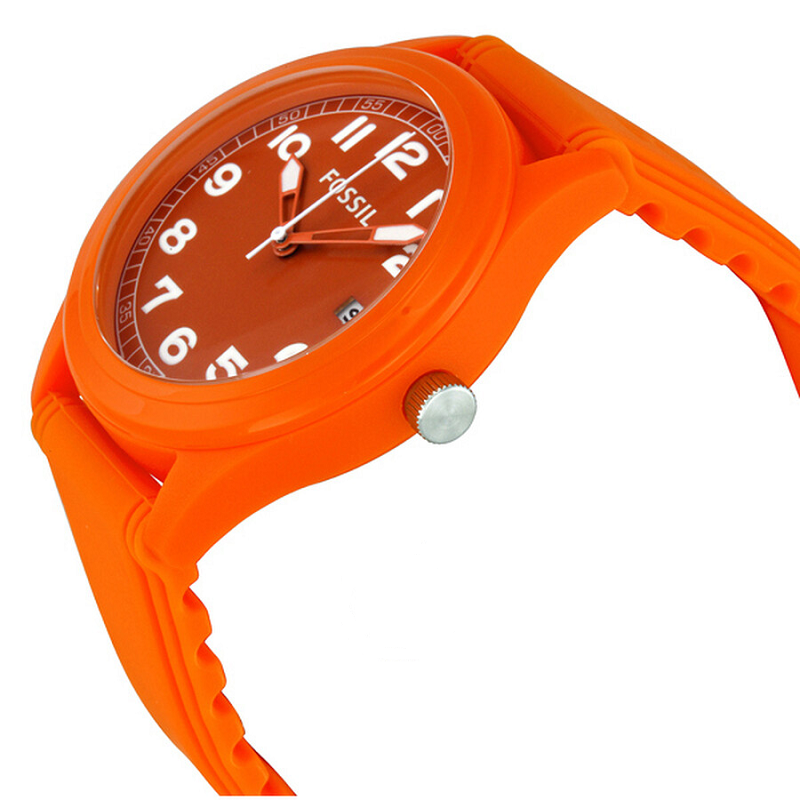 Orologio silicone Arancione 43 mm - FOSSIL