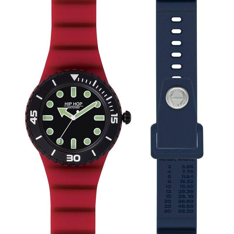 OROLOGIO MASTER DOPPIO CINTURINO RED/BLUE - HIP HOP
