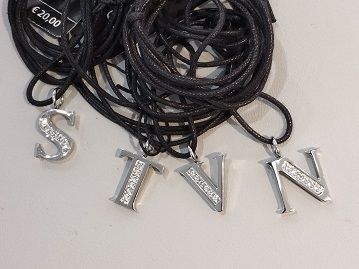 Iniziale in acciaio e zirconi - SAGAPO