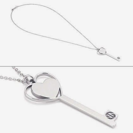 COLLANA COLLEZIONE SECRETS CON PENDENTE UNA CHIAVE CON UN CUORE - NOMINATION